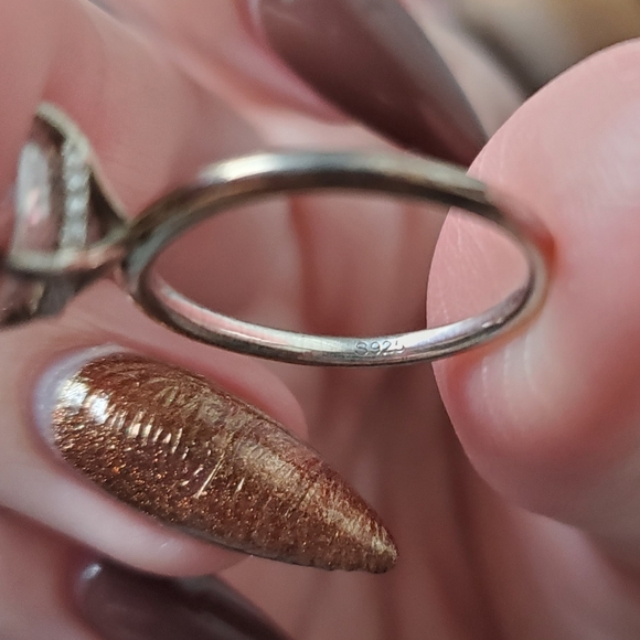 Kay Jewelers Silver Ring with Clear Stone - Picture 9 of 11